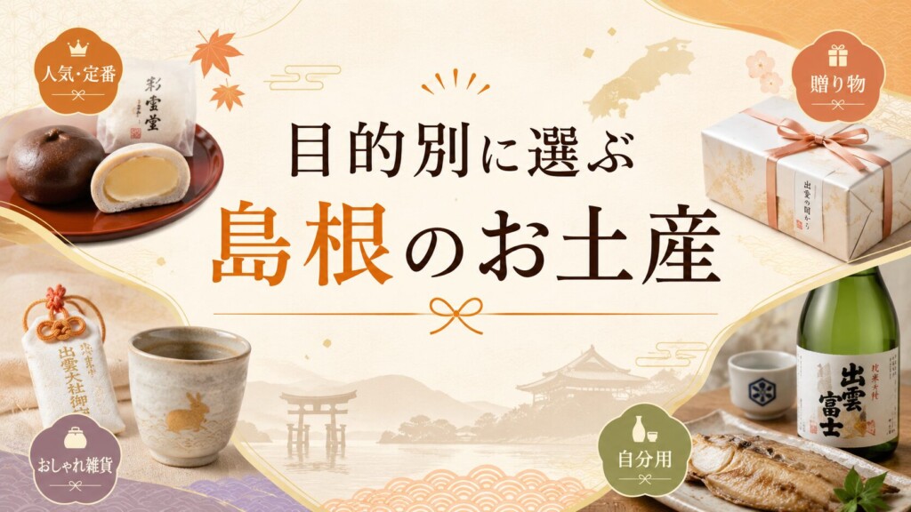 目的別に選ぶ島根のお土産