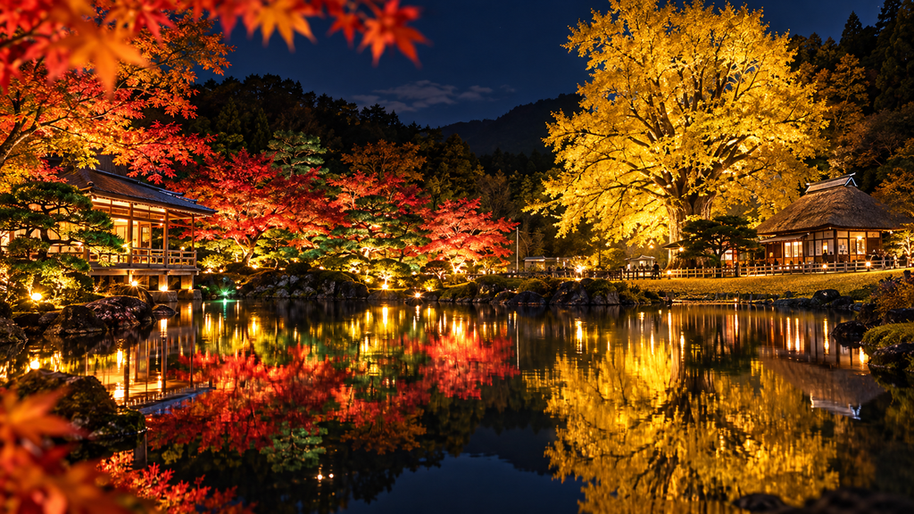 島根の紅葉ライトアップ2026イメージ写真